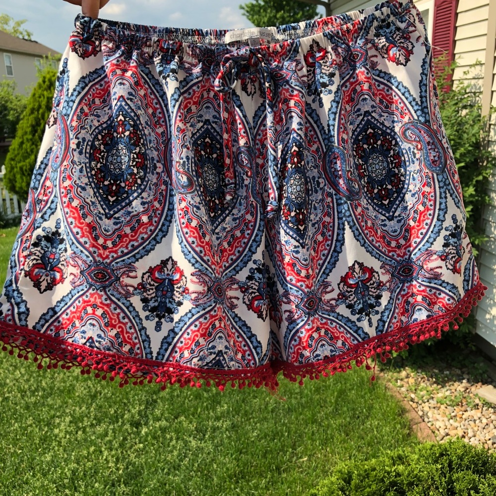 High Waisted Printed Shorts S - Picture 4 of 6